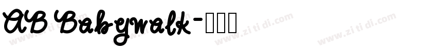 AB Babywalk字体转换